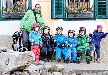 Gruppenfoto vom Skikurs