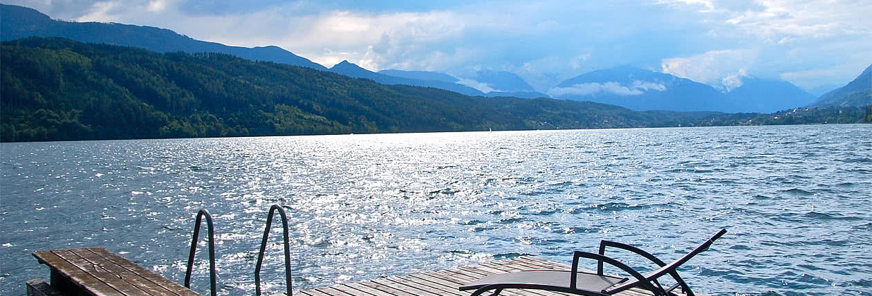 Liegestuhl am See, für Sie reserviert am Millstätter See in Kärnten
